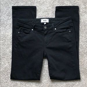 Paige “Skyline Straight” black jeans